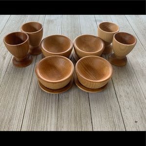 12pc Organic Wooden Pretend Play Kitchen Set